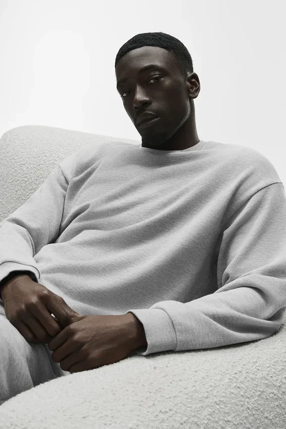 Maglione a girocollo Chill - Grigio melange atletico