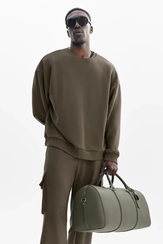 Maglione a girocollo Chill - Verde olivo
