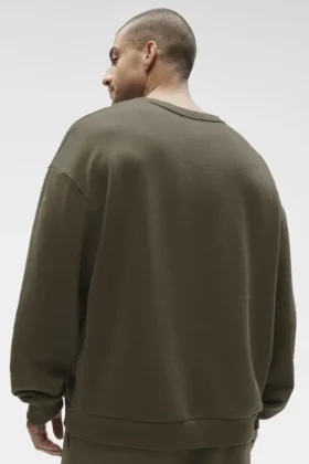Maglione a girocollo Chill – Verde olivo