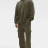 Maglione a girocollo Chill - Verde olivo