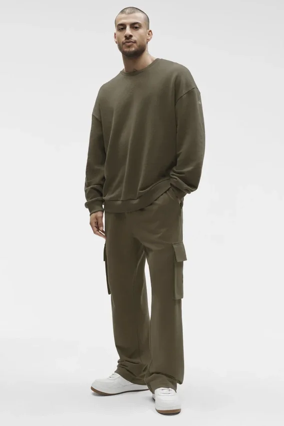 Maglione a girocollo Chill - Verde olivo