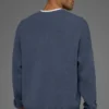 Maglione a girocollo in maglia a coste Domain - Bluestone