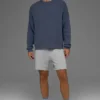Maglione a girocollo in maglia a coste Domain - Bluestone
