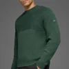Maglione a girocollo in maglia a coste Domain Shift - Verde trifoglio