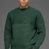 Maglione a girocollo in maglia a coste Domain Shift - Verde trifoglio