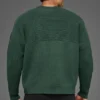 Maglione a girocollo in maglia a coste Domain Shift - Verde trifoglio