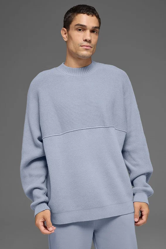 Maglione a girocollo in maglia a coste Domain Shift - Winter Frost
