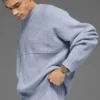 Maglione a girocollo in maglia a coste Domain Shift - Winter Frost