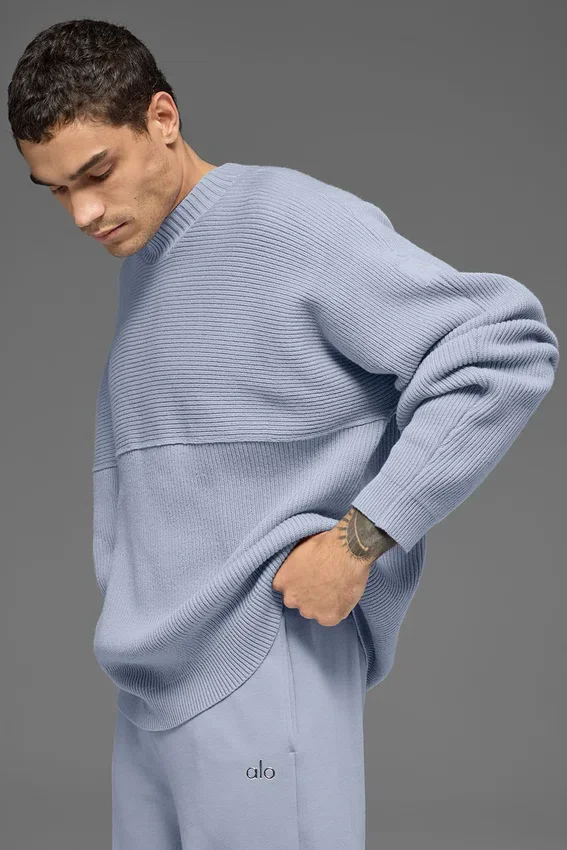 Maglione a girocollo in maglia a coste Domain Shift - Winter Frost