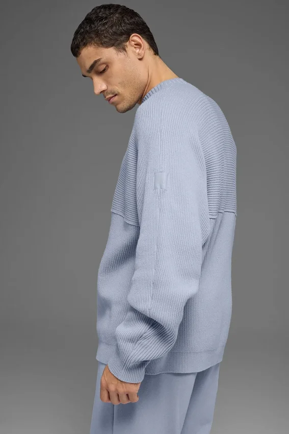 Maglione a girocollo in maglia a coste Domain Shift - Winter Frost