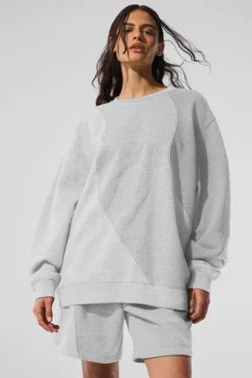 Maglione a girocollo Make Waves - Grigio melange atletico