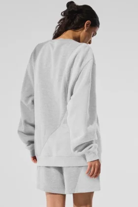 Maglione a girocollo Make Waves – Grigio melange atletico