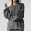 Maglione a girocollo Make Waves - Grigio melange scuro sfumato