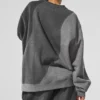 Maglione a girocollo Make Waves - Grigio melange scuro sfumato