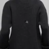Maglione a girocollo Noble a coste in misto lana e cashmere - Nero