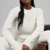 Maglione a girocollo Noble in lana e cashmere a coste - Avorio