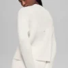 Maglione a girocollo Noble in lana e cashmere a coste - Avorio
