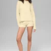 Maglione a girocollo Noble in lana e cashmere a coste - Giallo candela