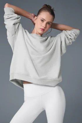 Maglione a girocollo pesante Renown - Grigio melange atletico