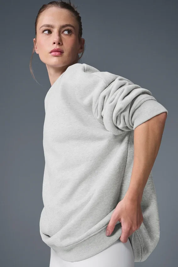 Maglione a girocollo pesante Renown - Grigio melange atletico