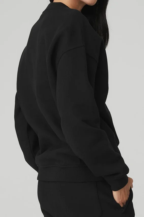 Maglione a girocollo pesante Renown - Nero