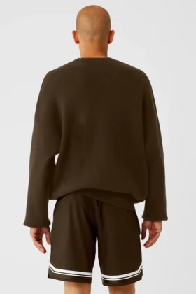 Maglione a girocollo Scholar – Espresso