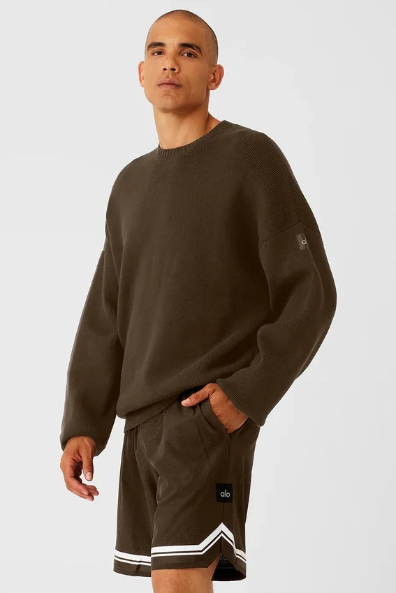 Maglione a girocollo Scholar - Espresso