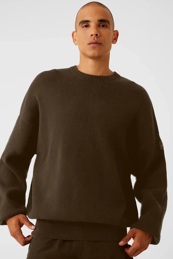 Maglione a girocollo Scholar - Espresso