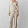 Maglione a maglia Unwind a maniche lunghe - Avena melange