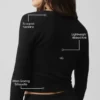 Maglione a maglia Unwind a maniche lunghe - Nero