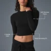 Maglione a maniche lunghe Snuggle Up - Nero
