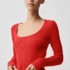 Maglione a maniche lunghe Unwind - Rosso brillante