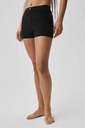 Maglione a punto traforato Be Mine Pantaloncini Hot - Nero