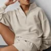 Maglione Accolade con zip a 1/4 - Avena melange