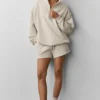 Maglione Accolade con zip a 1/4 - Avena melange