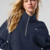 Maglione Accolade con zip a 1/4 - Blu navy
