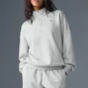 Maglione Accolade con zip a 1/4 - Grigio melange sportivo