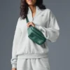 Maglione Accolade con zip a 1/4 - Grigio melange sportivo