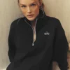 Maglione Accolade con zip a 1/4 - Nero