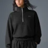 Maglione Accolade con zip a 1/4 - Nero