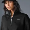 Maglione Accolade con zip a 1/4 - Nero
