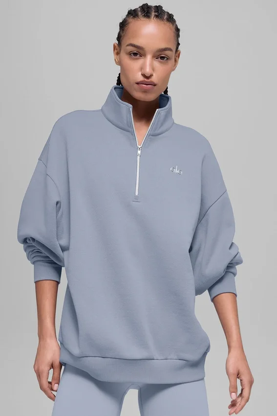 Maglione Accolade con zip a 1/4 - Winter Frost