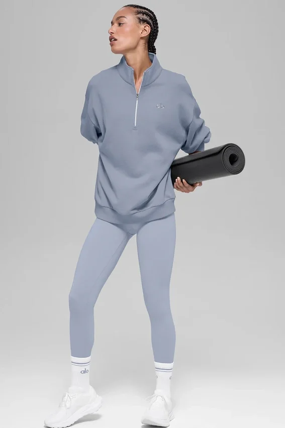 Maglione Accolade con zip a 1/4 - Winter Frost