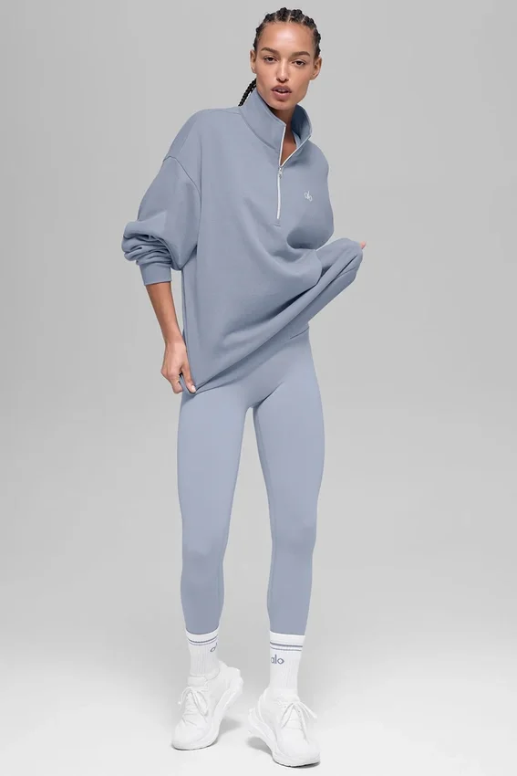 Maglione Accolade con zip a 1/4 - Winter Frost