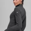 Maglione Alosoft Rapid con mezza zip - Antracite