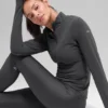 Maglione Alosoft Rapid con mezza zip - Antracite