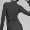 Maglione Alosoft Rapid con mezza zip - Antracite