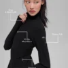 Maglione Alosoft Rapid con mezza zip - Nero