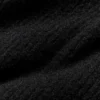 Maglione avvolgente e pantaloni a gamba larga High-Waist - Nero