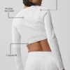 Maglione Be Mine in maglia pointelle - Bianco semitrasparente